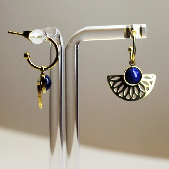 Earrings / 100% stainless steel high quality / hypoallergenic - Picture 2 of 4